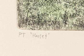 Sten Eklund, "Ett av husen vid 4 på bild 3" ur "Kullahusets hemlighet".