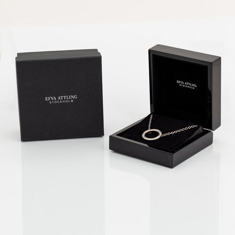 An 18K white gold Efva Attling necklace.