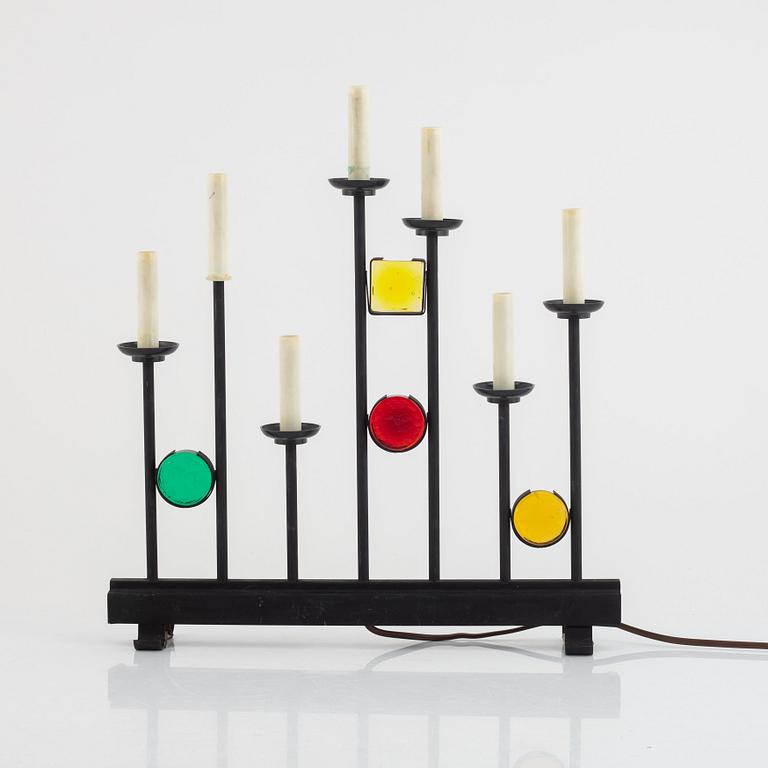 An advent candle holder, "Fantasi", Osram, 1960s.