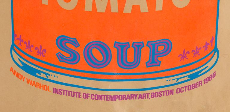 ANDY WARHOL,  "Campbell's soup can on shopping bag".