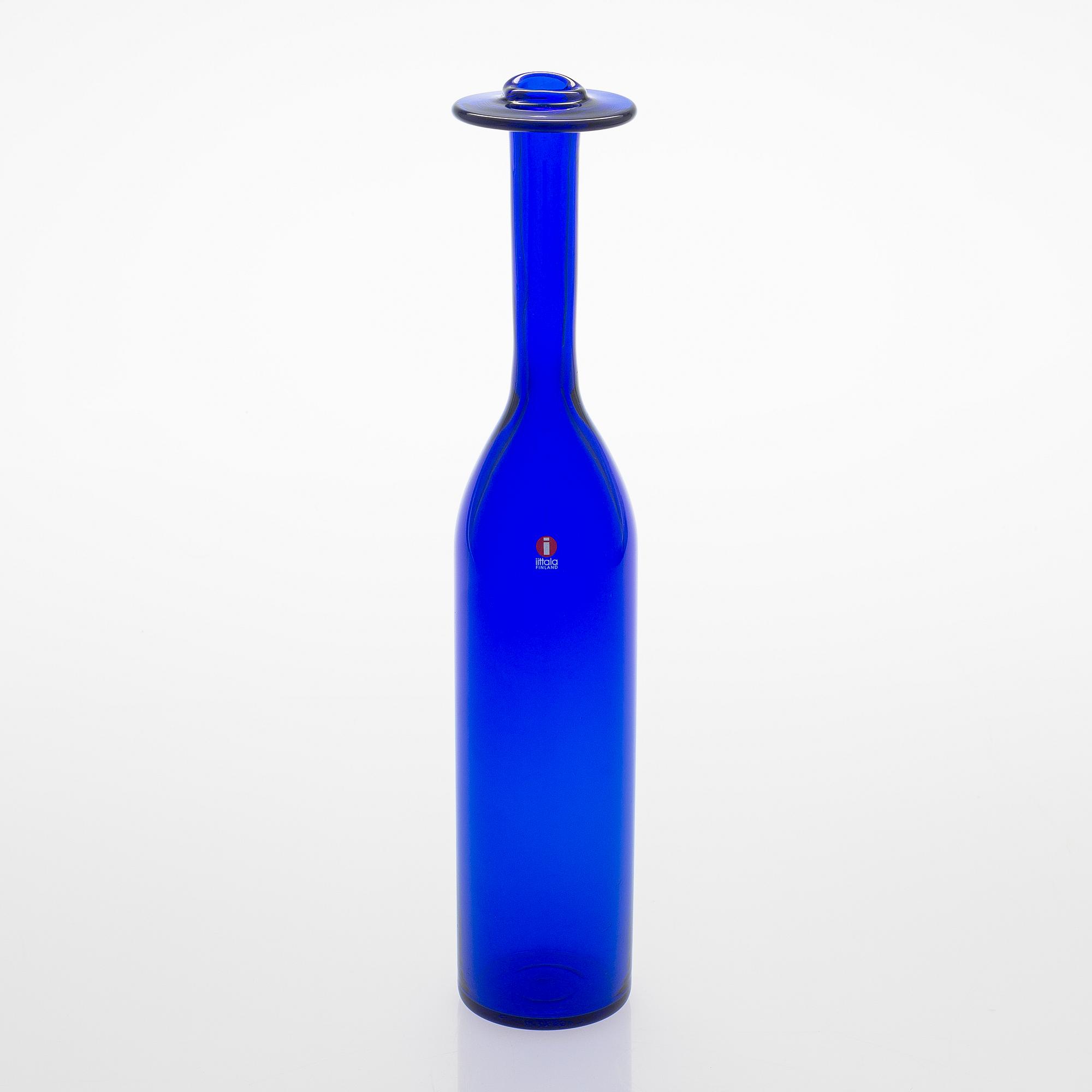 Oiva Toikka, pullo, signeerattu Oiva Toikka Nuutajärvi 62/2000.