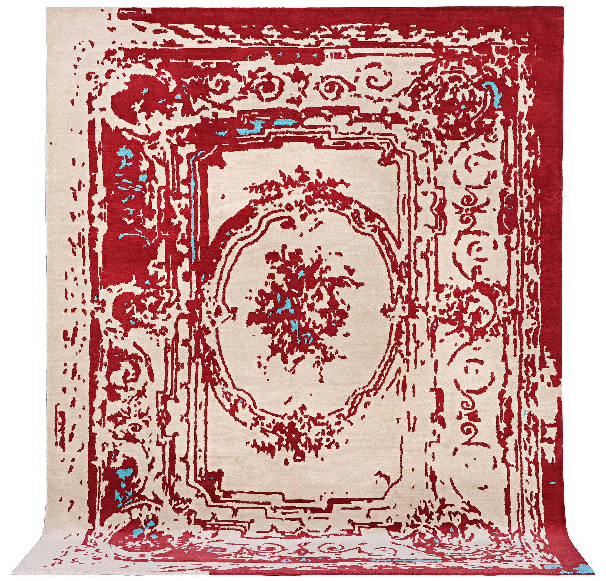 An oriental carpet, c. 300 x 248 cm.