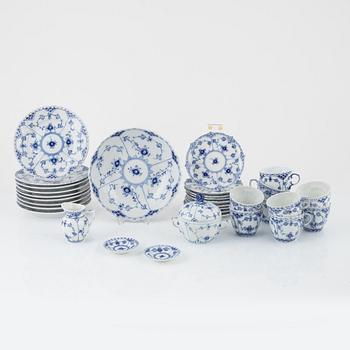 A 22-piece coffee service, 'Musselmalet', Royal Copenhagen, Denmark.