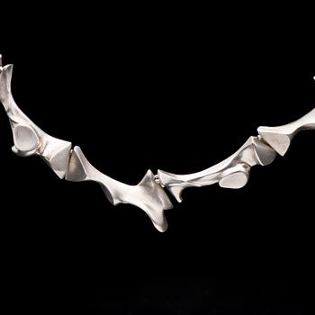 A BJÖRN WECKSTRÖM NECKLACE, "Nova", silver. Lapponia 1975.