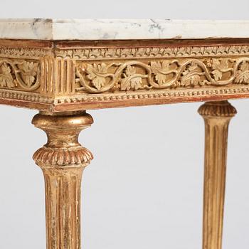 A late Gustavian 18th century console table.