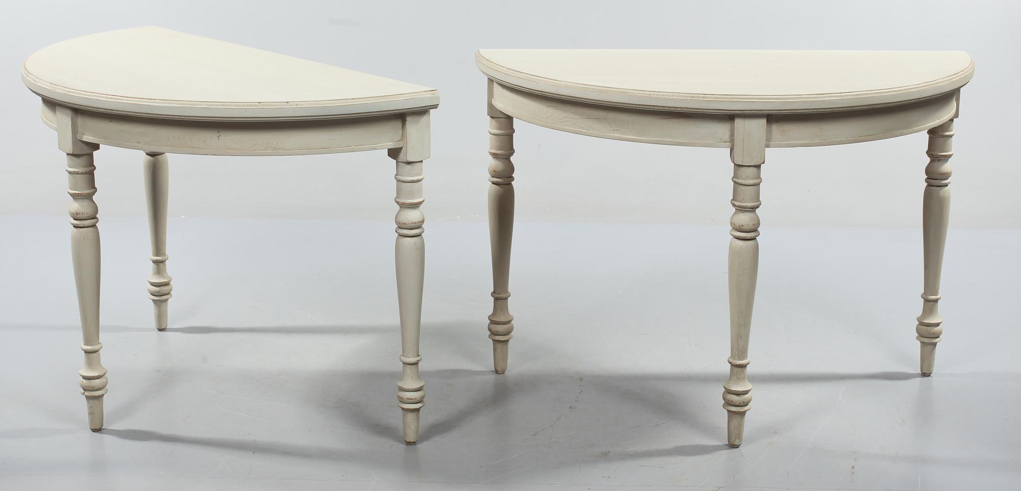 MÅNBORD, ett par, Sven Larsson, Stockholm, 1900-talets andra hälft.