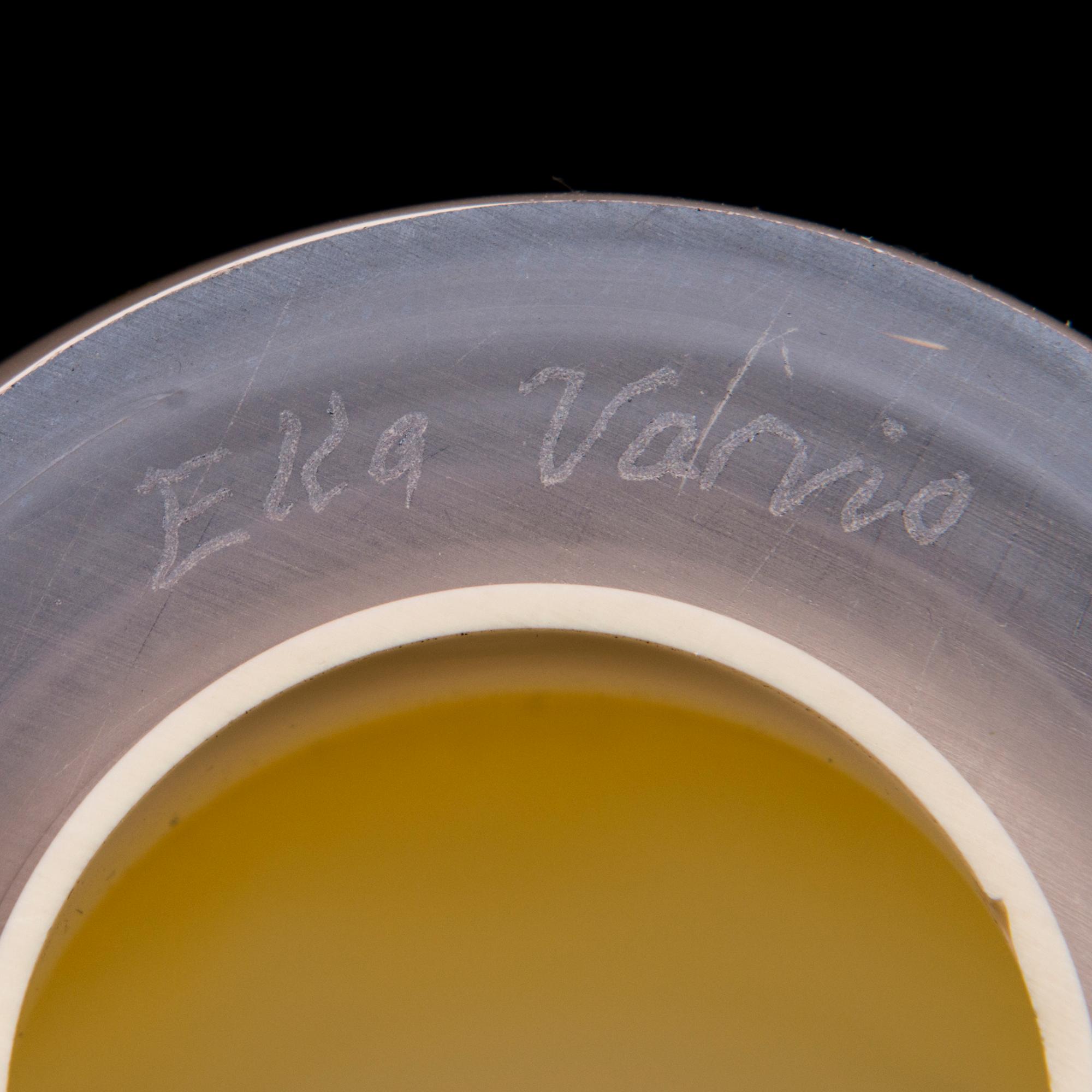 ELLA VARVIO, A glass vase/ sculpture, signed Ella Varvio 2017.