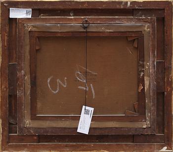 OKÄND KONSTNÄR, olja på duk, monogramsignerad, 1800-tal.