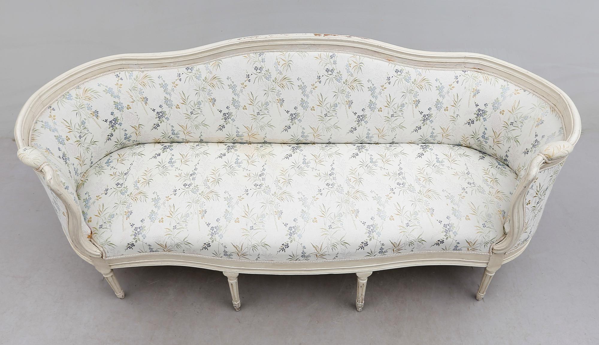 SOFFA, gustaviansk, 1700-talets slut.