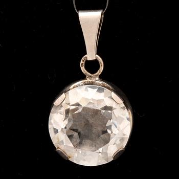 Silver jewellery, rock crystal, Karl Laine, Stigbert and others, 6 lots.
