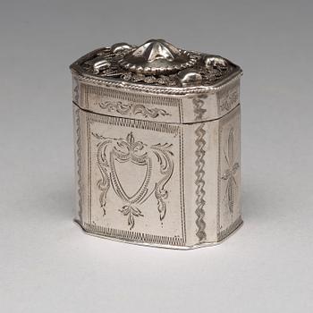 Dosor, 3 st, silver, en Moskva 1861, två stycken Holland, sannolikt 1800.tal.