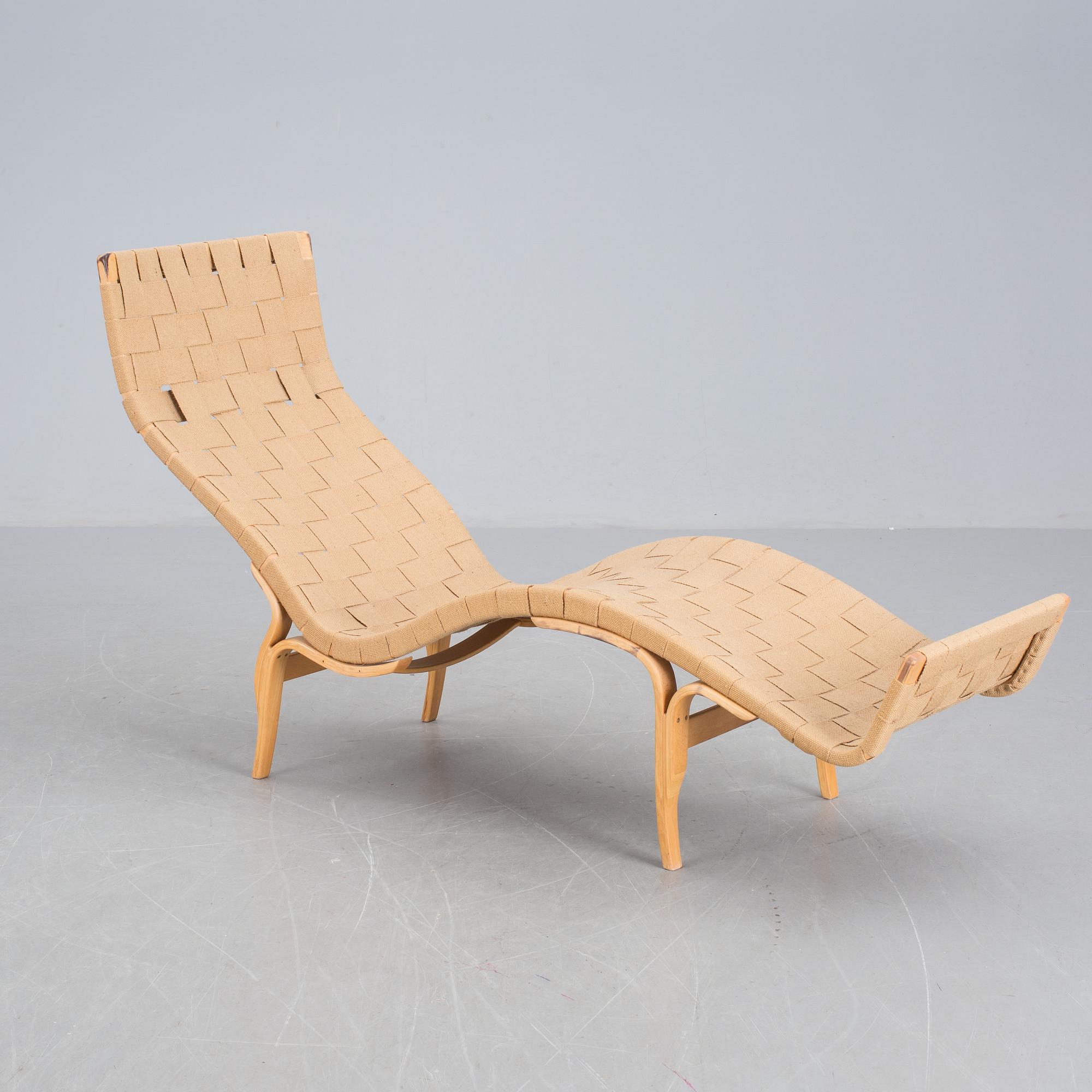 VILFÅTÖLJ, "Pernilla 3", Bruno Mathsson, brännmärkt.