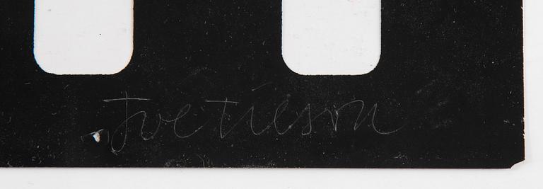 Joe Tilson, färgserigrafier och résin, 5 st, 1968, signerade 7/40.