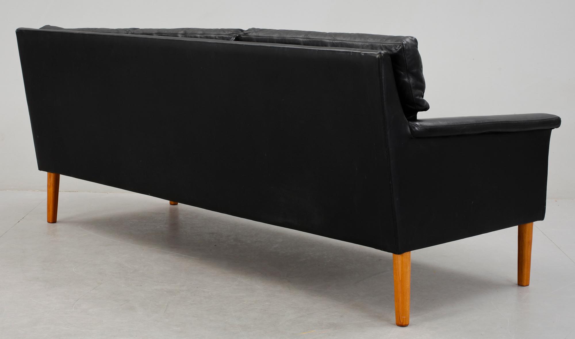SOFFA, skinn, 1960-tal.