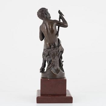 Fritz Schulze, after, sculpture, signed, bronze, height 23 cm (including stone base 30 cm).