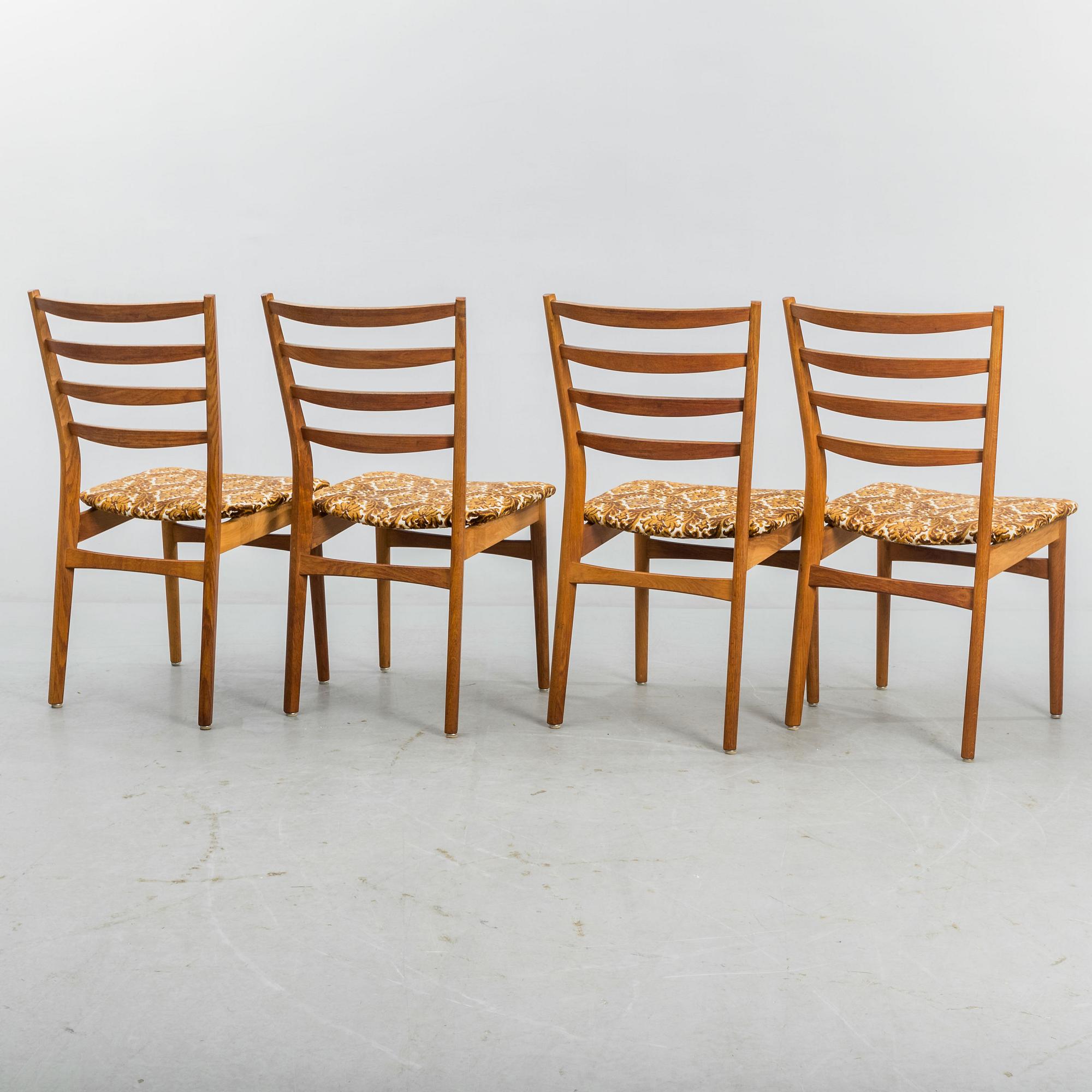 STOLAR, 4 st, etikettmärkta "Sibast Furniture, Made in Denmark".