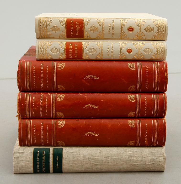 KONSTBÖCKER; 6 volymer.