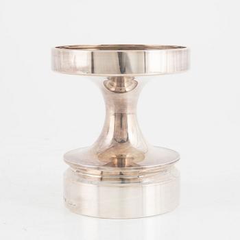 Eric Löfman, a silver candle holder, MGAB, Uppsala, Sweden, 1974.