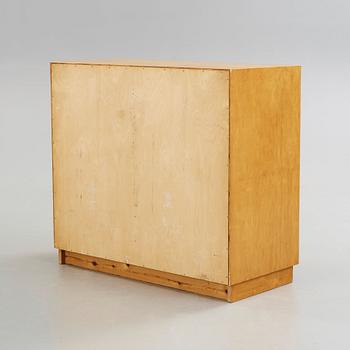 Alvar Aalto, a birch chest of drawers, made on license by Aalto Design Hedemora Sweden 1946-56, for Artek.