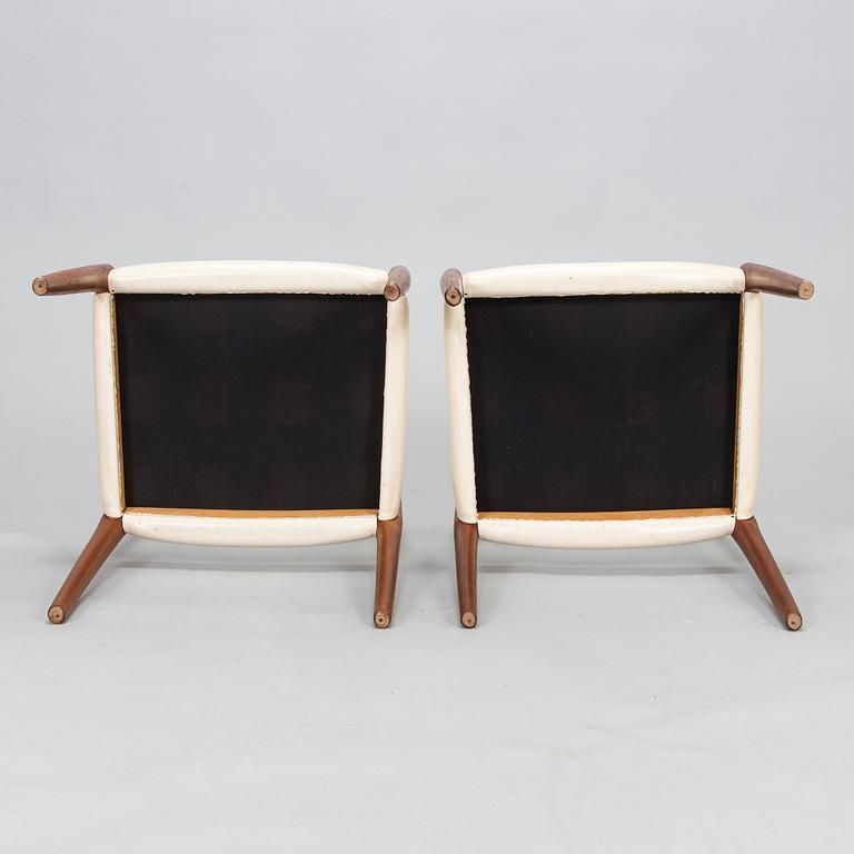 Niels Otto Møller, stolar, 6 st, modell 77, J.L. Møllers Møbelfabrik, Danmark, 1960-tal.