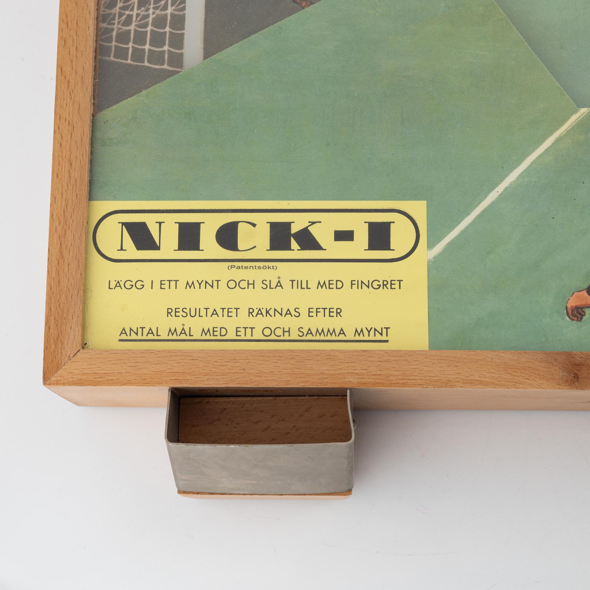 Fotbollsspel, "Nick-I", 1900-talets mitt.