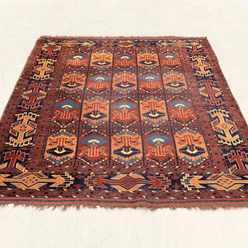 Afghan rug semi-antique approx. 200x145 cm.