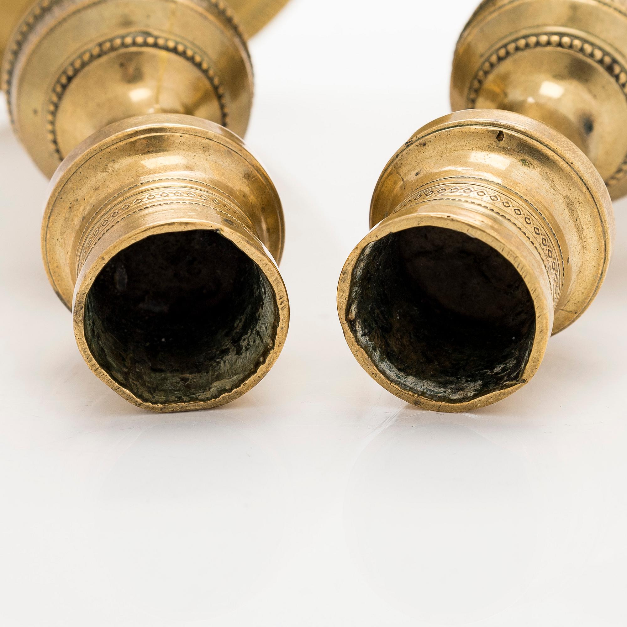 Ljusstakar,ett par Frankrike 1800-talets slut.