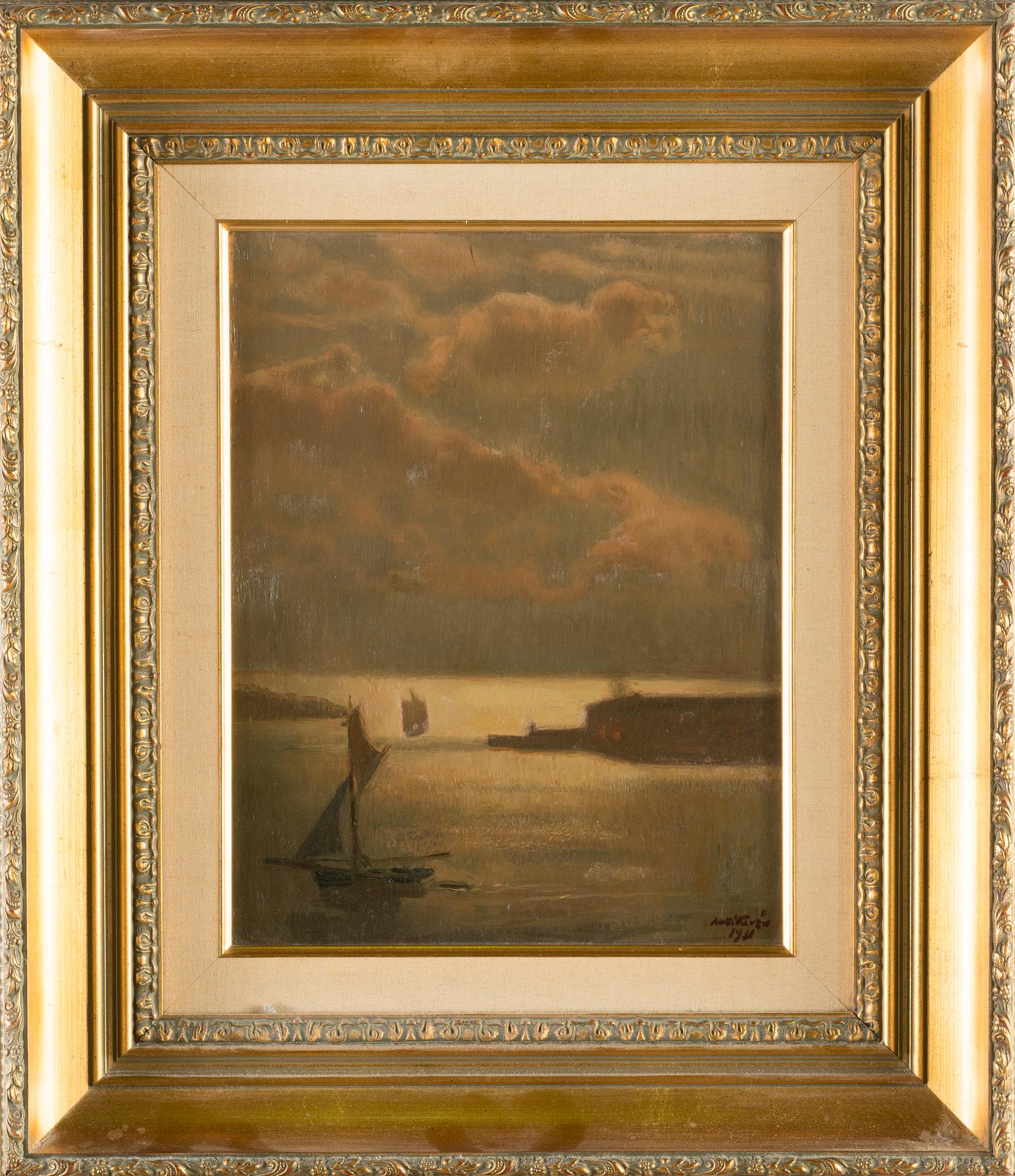 Antti Favén, oil on board, signed and dated 1938.