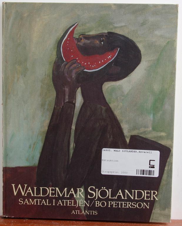 SJÖLANDER, WALDEMAR, akvarell, signerad och daterad 1953.