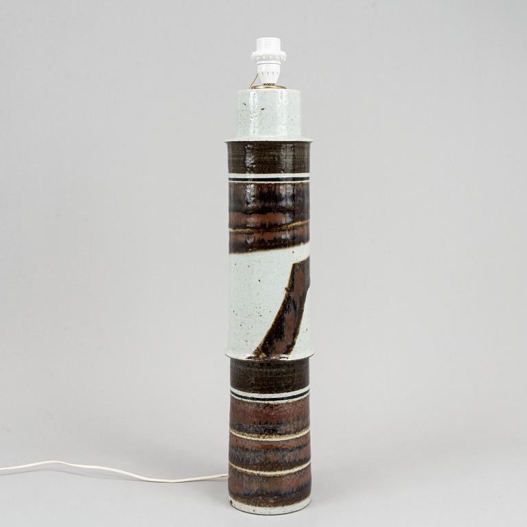Inger Persson, a late 20th century stoneware, floor lamp for Rörstrand Ateljé, SWeden.