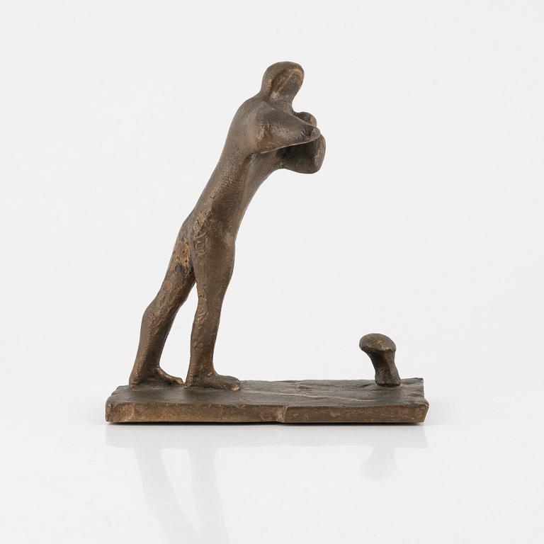 Bror Marklund, sculpture, signed and numbered, bronze, height 23 cm. (2).