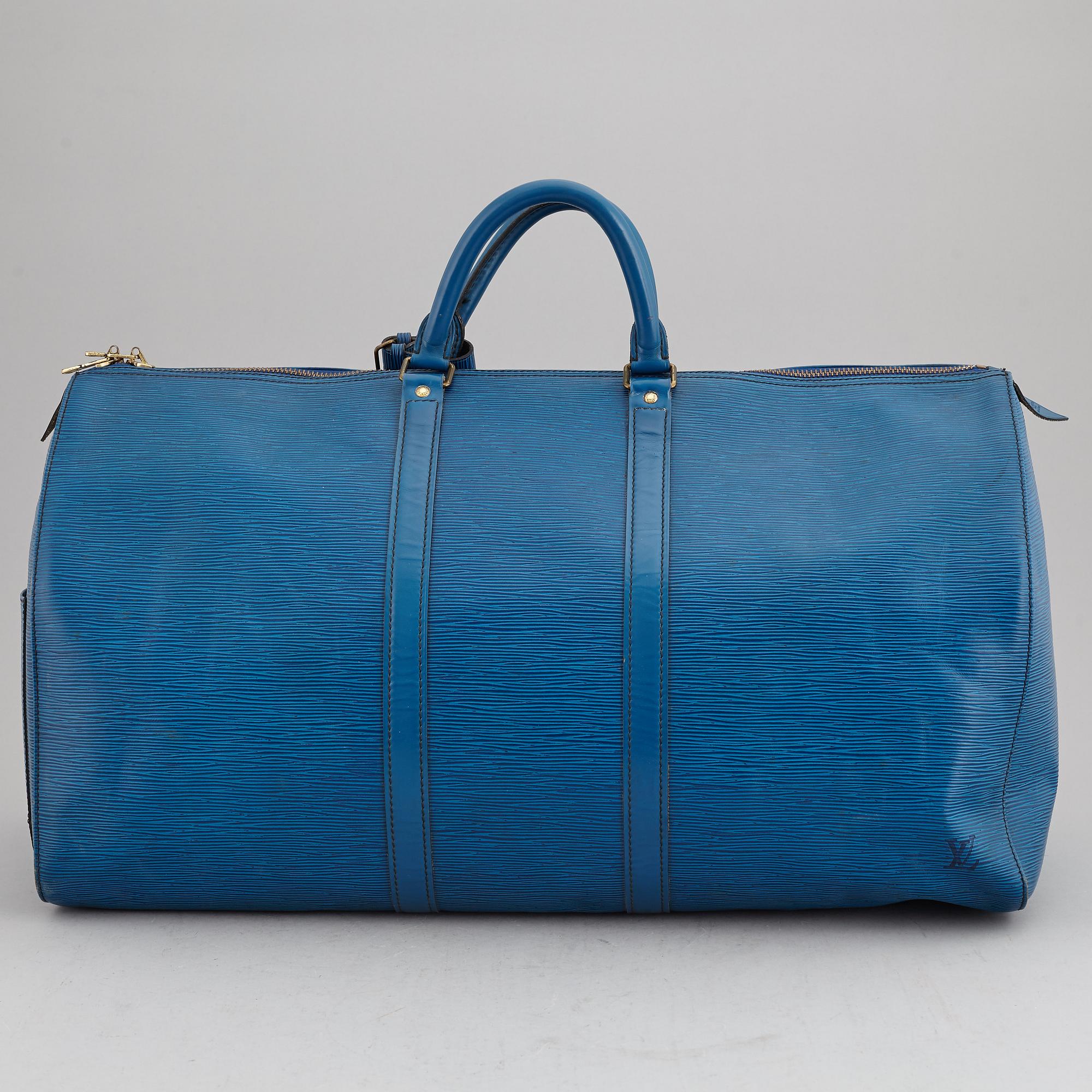 LOUIS VUITTON, a 'Keepall 55 Epi' weekendbag.