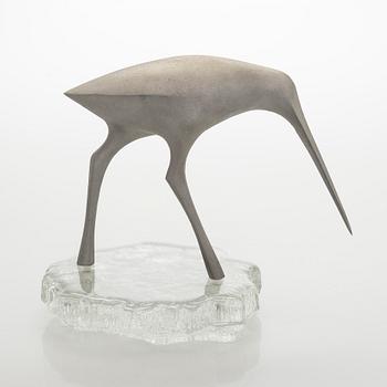 Tapio Wirkkala, a 'Sandpiper' bird sculpture, stamped Kultakeskus Oy Design: Tapio Wirkkala.