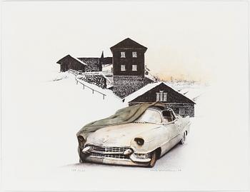 Ulf Wahlberg · ULF WAHLBERG, färglitografi, signerad och numrerad 169/240.