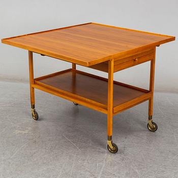 JOSEF FRANK, a walnut tea trolley model 470, Svenskt Tenn, Sweden.