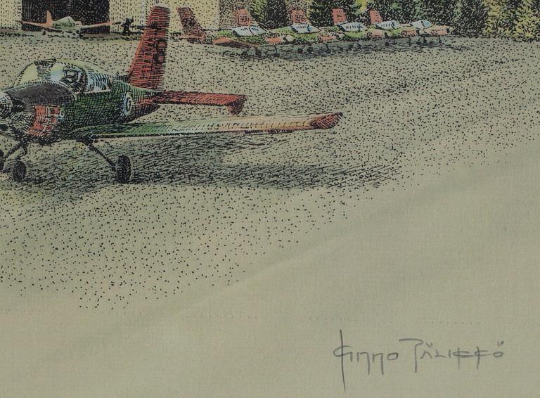 KIMMO PÄLIKKÖ, litografi, 2/2002, sign. och dat. a tergo 2002.