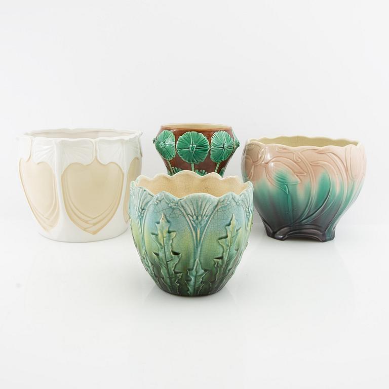 Outer porcelain 3+1 pcs Jugend Rörstrand early 20th century stoneware.