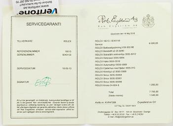 ROLEX, Oyster Perpetual, Datejust (T Swiss T), Chronometer, wristwatch, 36 mm.