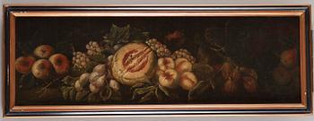 Unknown artist, 18th century. Overdoors with still life with fruits (2).