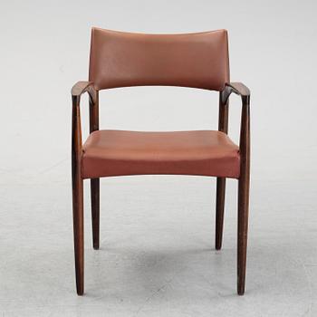 Villy Schou, karmstol, Schou Andersen Møbelfabrik, Danmark, 1960-tal.