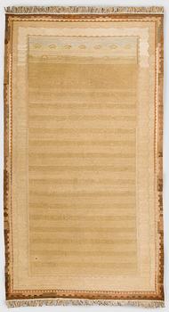 A 1930s Finnish functionalist syle flat weave carpet. Circa 332 x 600 cm.