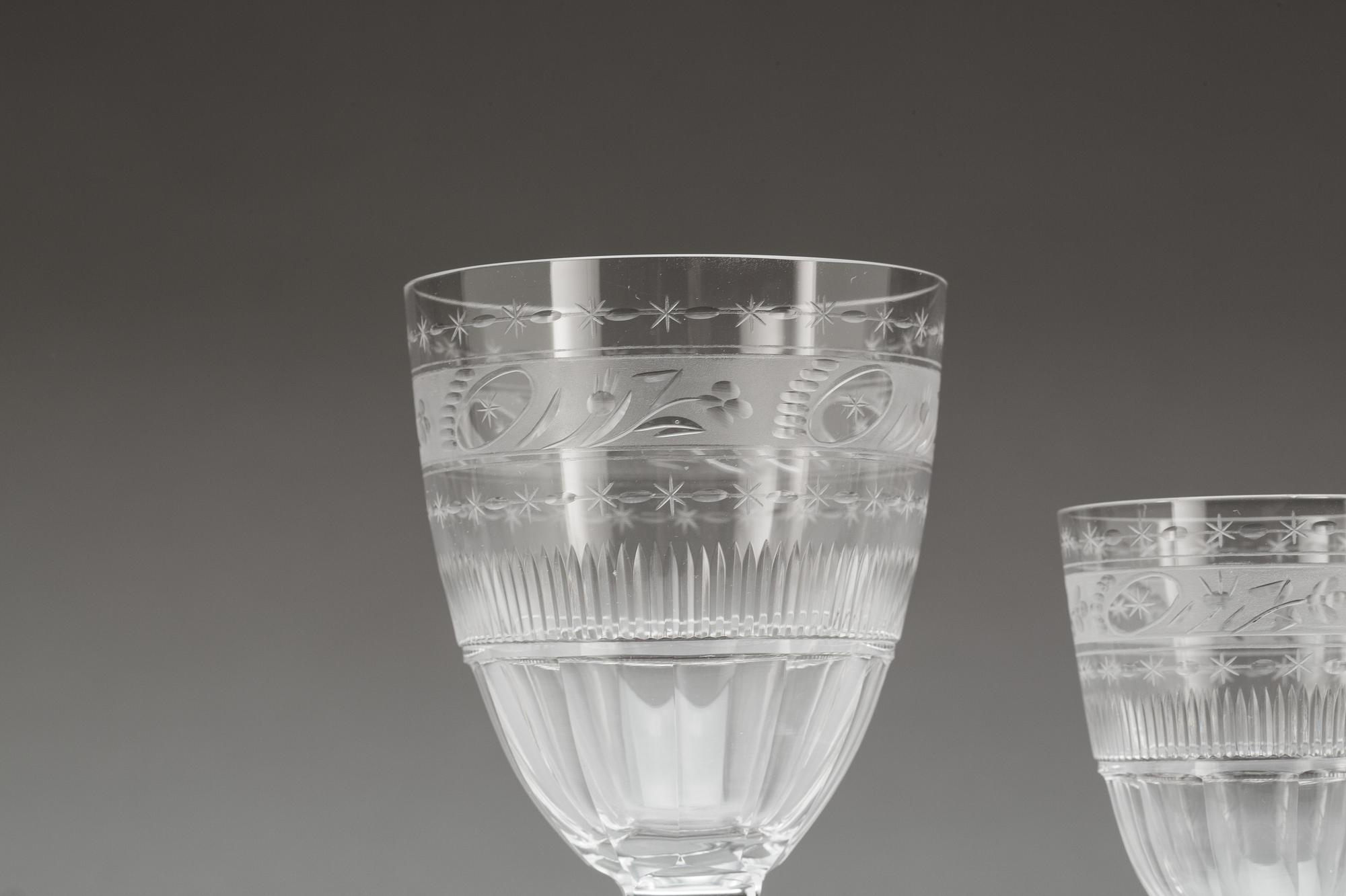 GLASSERVIS, 40 delar, "No:75", Kosta, 1900-talets första hälft.