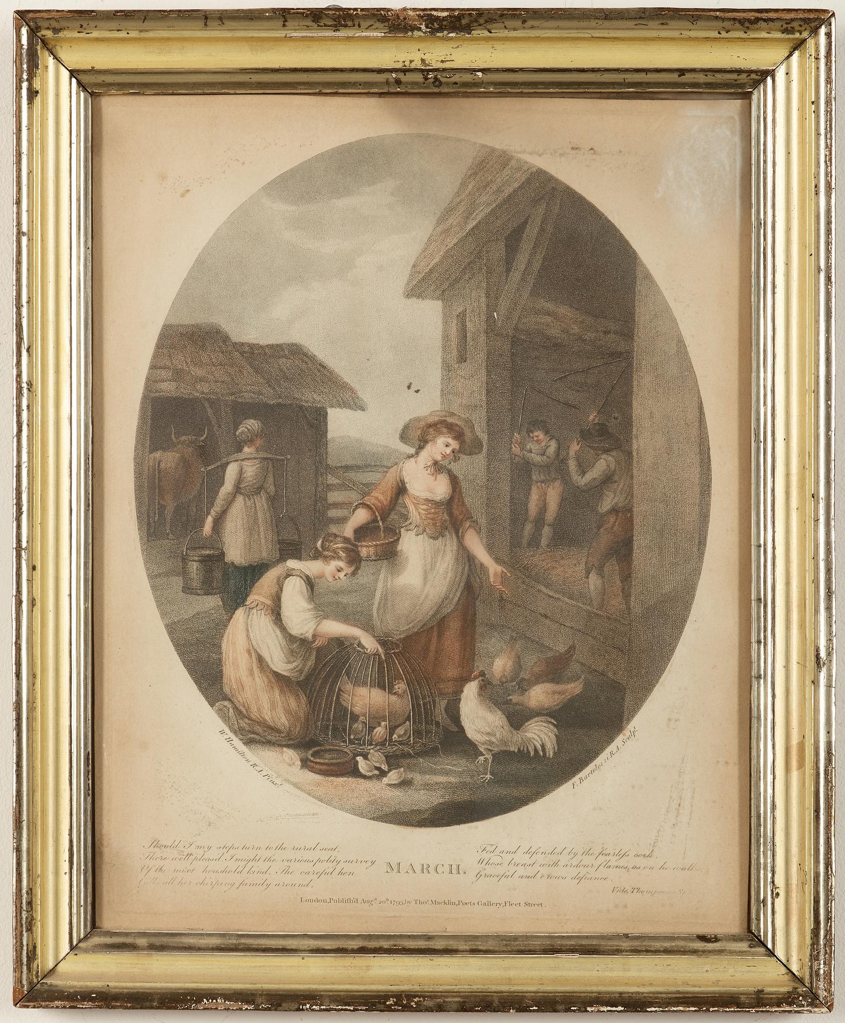 GRAVYRER. 12 st, England 1800-tal.