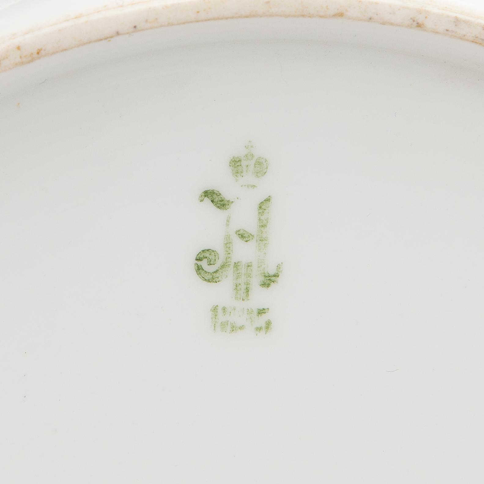 A RUSSIAN PLATE, Imperial porcelain factory, St. Petersburg, period of Nicholas II 1898?.