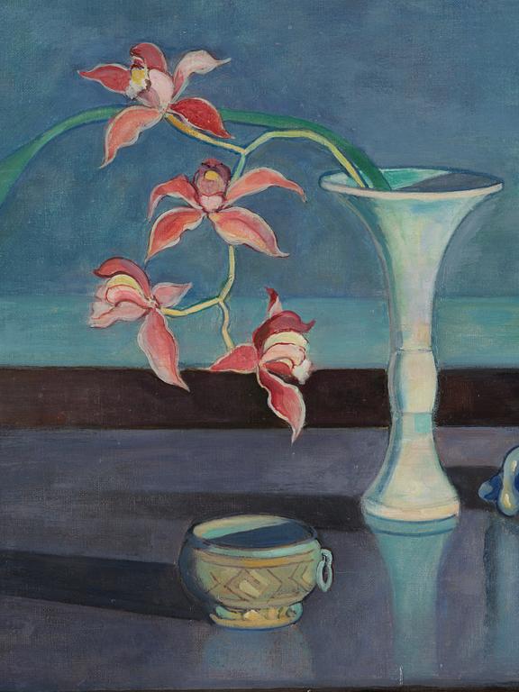 Einar Jolin, Still life with lilies.
