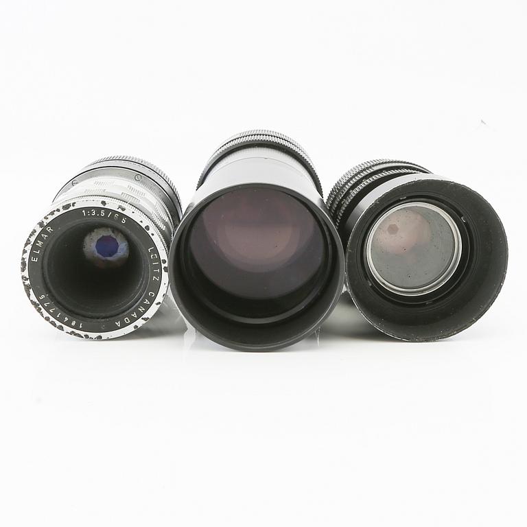 Leica camera with 4 lenses.