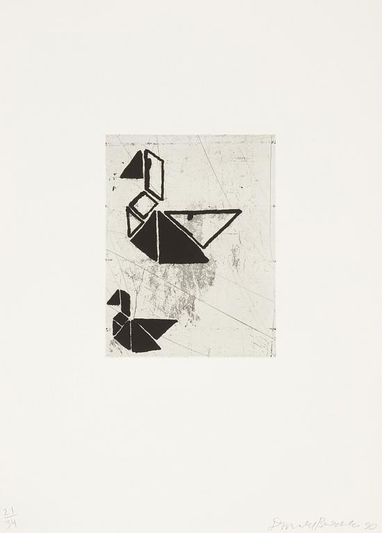 Donald Baechler, Portfolio with 8 aquatint etchings, signed 21734.