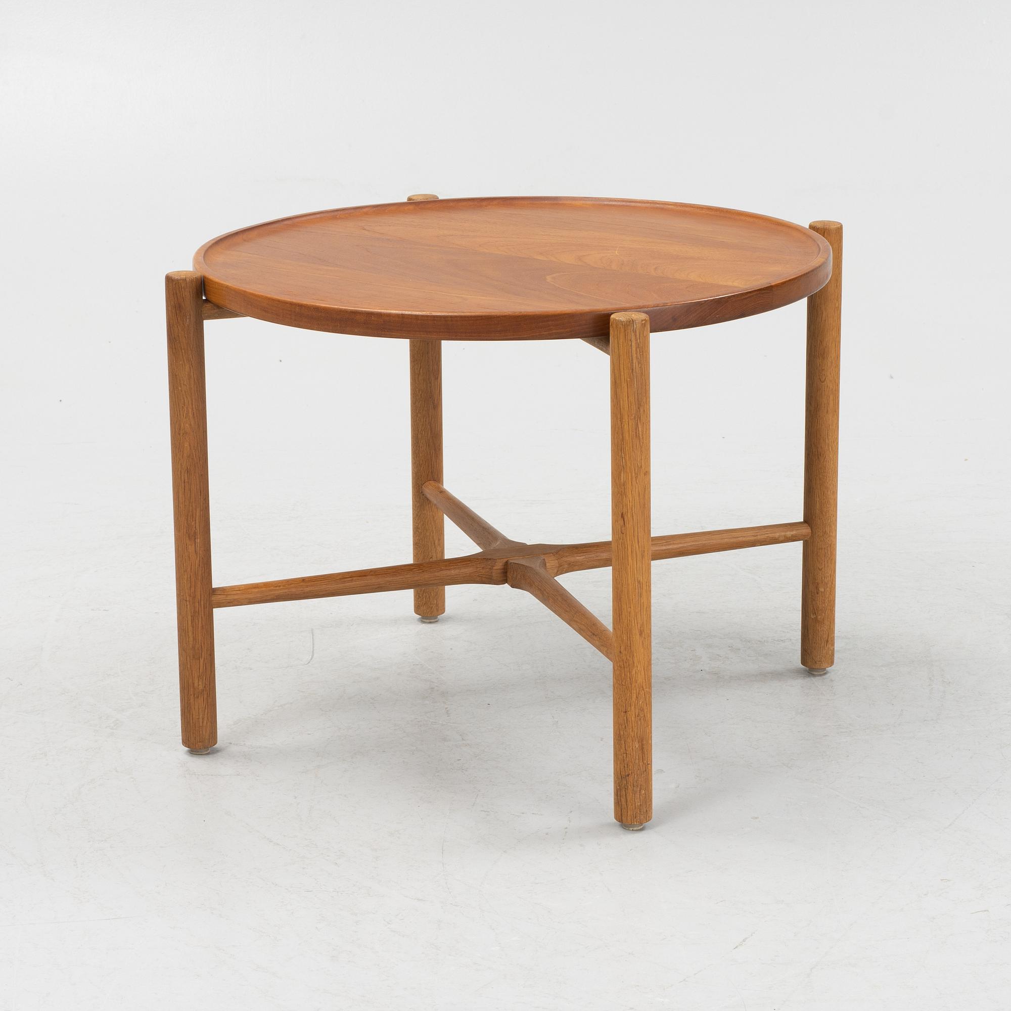 Hans J. Wegner, occasional table, model PP35, Andreas Tuck, Denmark, mid-20th century.