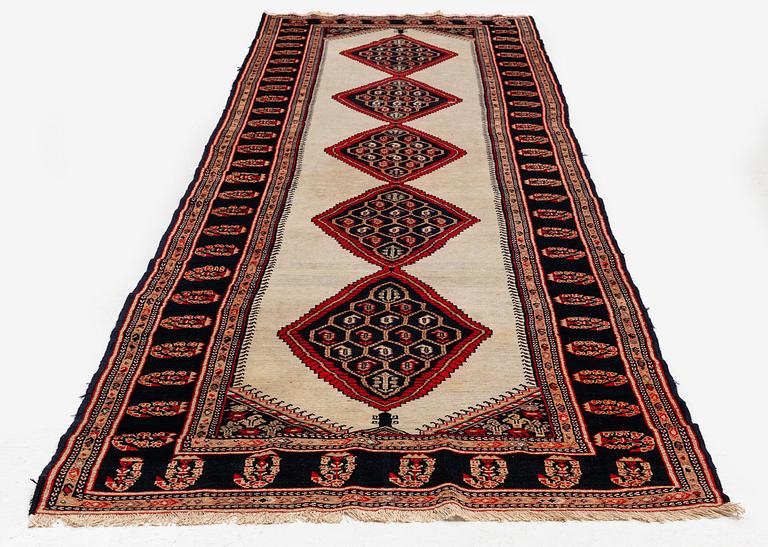 A semi-antique Northwest Persian (Iran) runner, c. 417 x 112 cm.
