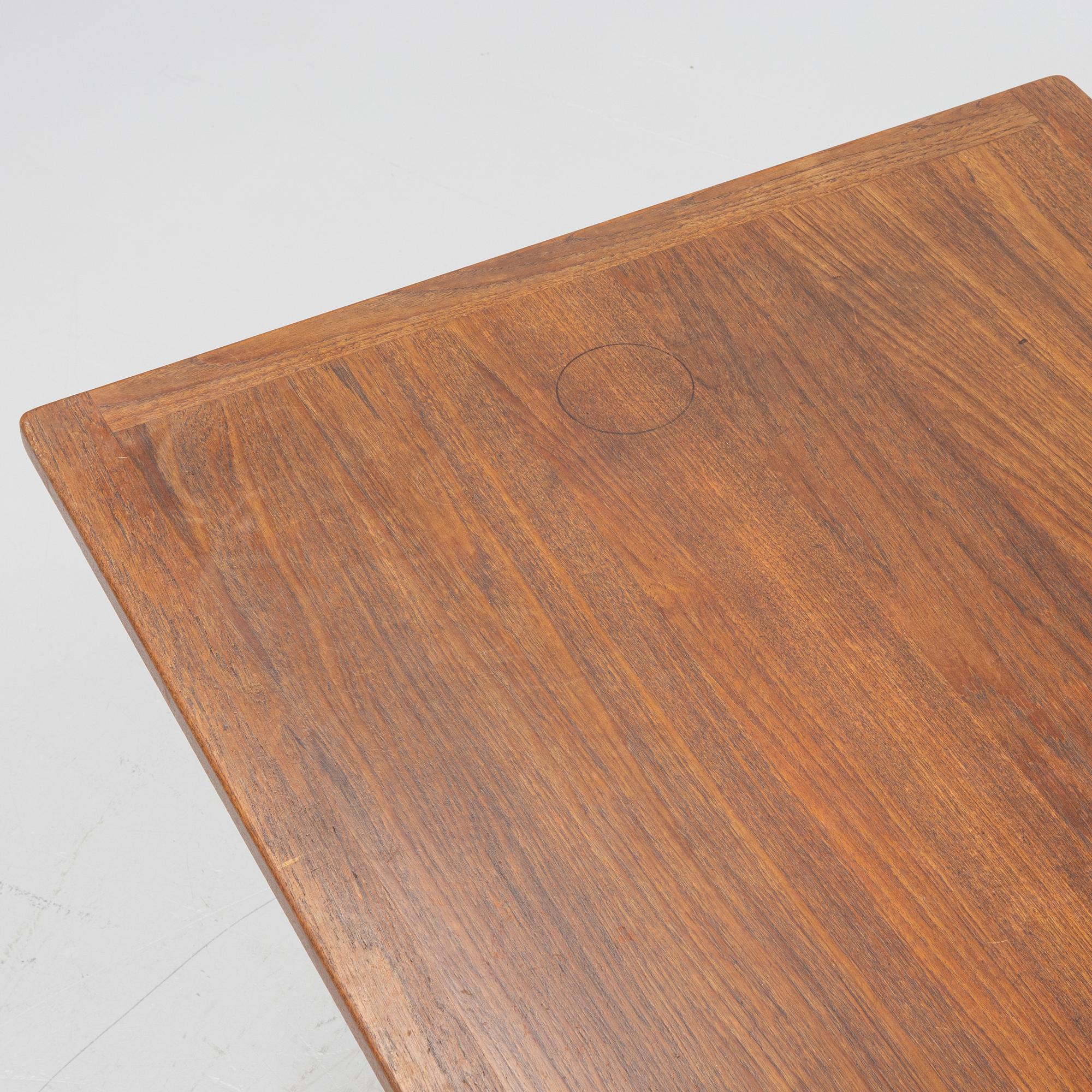 A teak dining table, 1960's.